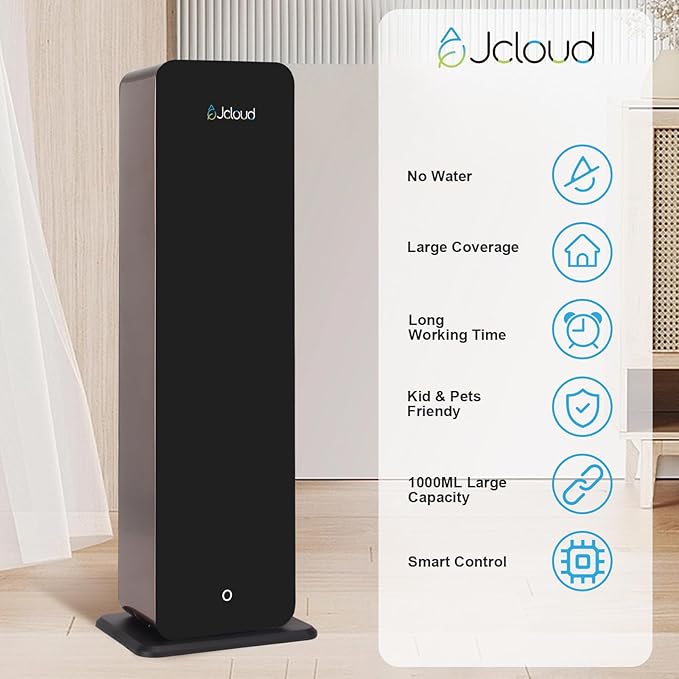 JCLOUD Upgrade Floor-Standing Scent Air Machine for Home, Hotel Scent Diffuser Luxury Commercial Version with Cold Air Tech 5000 Sq. Ft, 1L Waterless Aroma Diffuser for Large Room, Hotel, Office - Bloomnest