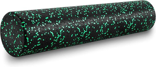 ProsourceFit High Density Foam Rollers 12 - inches Long, Firm Full Body Athletic Massage Tool for Back Stretching, Yoga, Pilates, Post Workout Muscle Recuperation, Black/Blue - Bloomnest