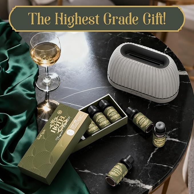 Hotel Diffuser Oils Gift Set, Hotel Collection Fragrance Oil, Luxury Scent Essential Oils Set for Diffuser Home, Inspired by The Four Season and More Scents, Gift for Women and Men - Bloomnest