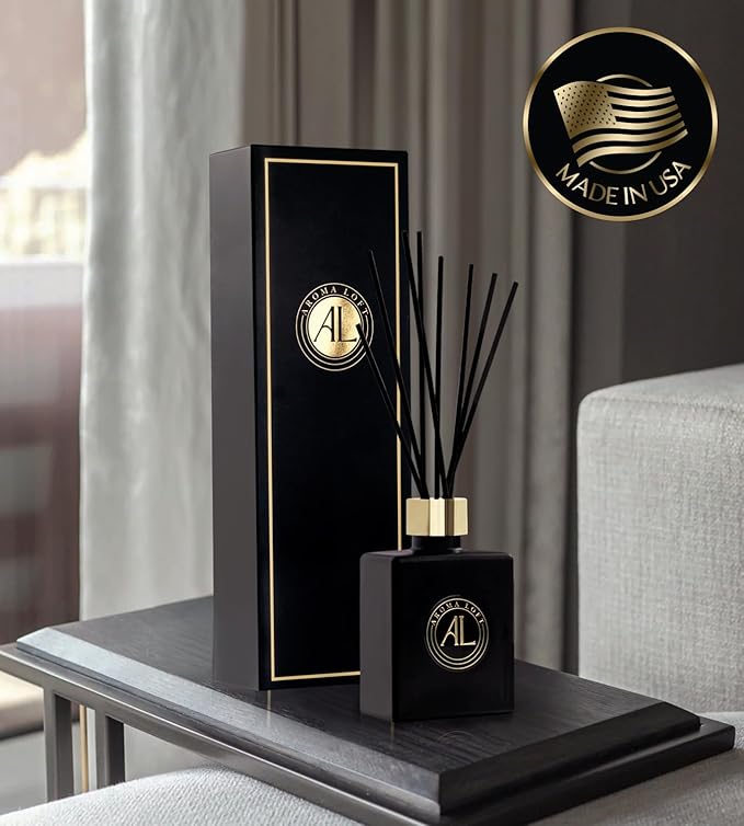 Reed Diffuser-Cashmere Vanilla Reed Diffusers for Home-5 oz.Oil Diffuser Sticks - Bathroom Diffuser Set-Scent Diffusers for Home- Oil Diffuser Reeds,-Scent Sticks in Oil-Office Smell Good Stuff - Bloomnest