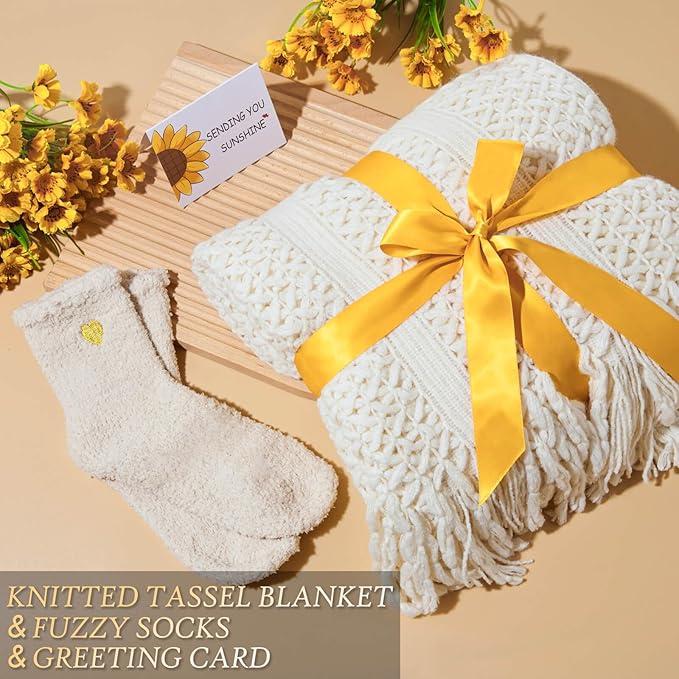 Birthday Gifts for Women, Christmas Self Care Get Well Gifts Baskets for Women, Sending Sunshine Sunflower Care Package, Thinking of You Thank You Inspirational Gift for Friend, Mom, Sister, Wife - Bloomnest
