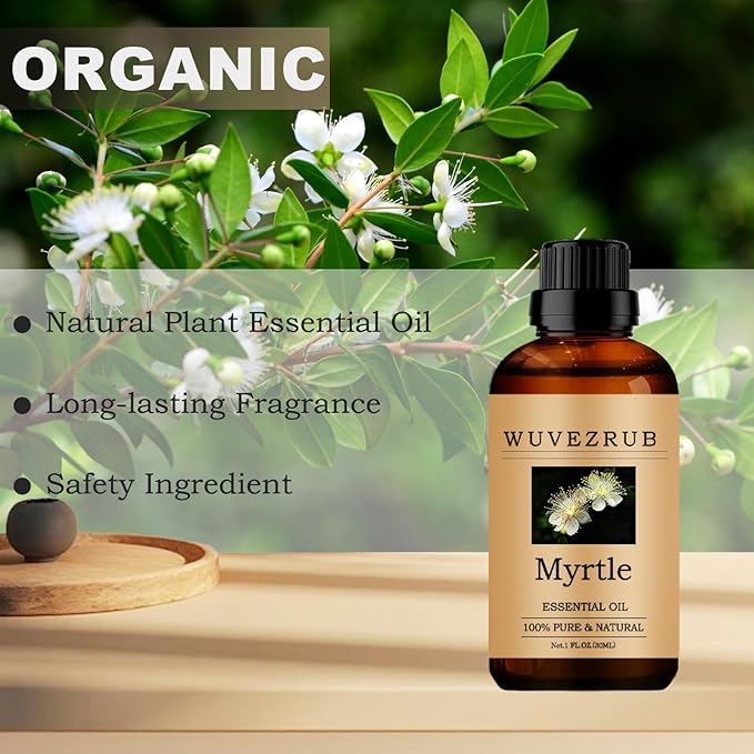 Myrtle Essential Oils, 30ML Pure and Natural Essential Oil for Aromatherapy Diffuser - Myrtle /1 Fl Oz - Bloomnest