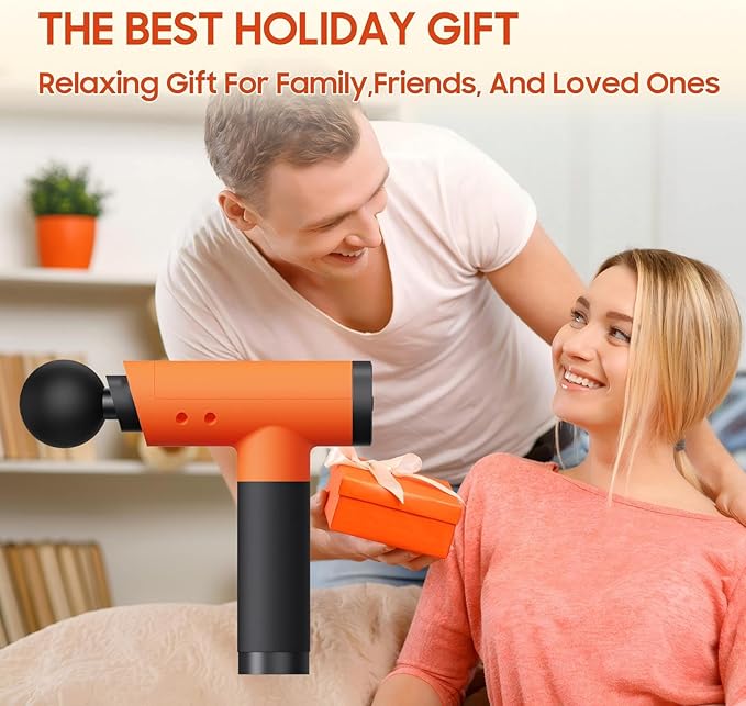 Massage Gun with 9 Heads & Storage Case – Deep Tissue Massage Gun – Quiet Portable Massage Guns for Muscle Relaxation, - Bloomnest