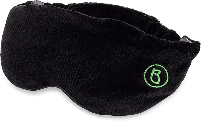 BARMY Weighted Sleep Mask for Women and Men (0.8lb/13oz) Weighted Eye Mask for Sleeping, Eye Cover Blocks Light Helps Relaxation and Night Sleep, Comfortable Blackout Sleeping Mask, Black - Bloomnest