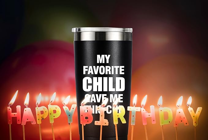MASGALACC Birthday Gifts For Dad From Daughter, Son, Kids - Husband Present Ideas for Father, Bonus-Dad, Valentines Christmas - 20 Oz Tumbler, Black