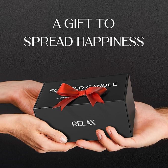 Scented Candles for Men, Soy Candles for Home Scented, Candle Gifts for Men, 2 Pack Aromatherapy Candle Gift Set for Relaxing, Stress Relief & Home Decor - Bloomnest