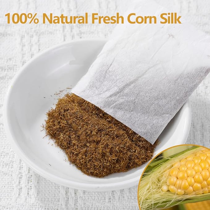 100 Premium Corn silk Tea Bags, Made with 100% Natural Corn Slik, Aromatic & Sweet, Support Kidney & Aid Digestion, No Additives & Caffeine Free. - Bloomnest