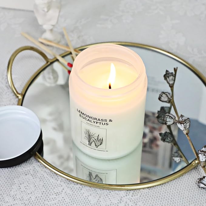 Candles Clearance, 4 Pack Candles for Home Scented, Stress Relief Gifts for Women, 28 oz Lavender Candle Gifts Set for Women Birthday, Valentine's Day, Mother's Day, Anniversary Candle Gift - Bloomnest