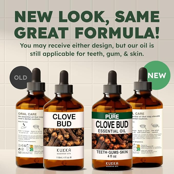 KUKKA Clove Essential Oils - 4 Fl Oz - for Hair, Skin, Diffuser, Aromatherapy & DIY Soap Making Scent - Bloomnest