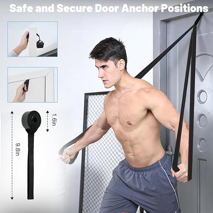 Resistance Bands, Pull Up Assist Bands - Workout Bands, Eexercise Bands, Long Resistance Bands Set for Working Out, Fitness, Training, Physical Therapy for Men Women