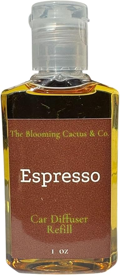 Car Air Freshener Hanging, Essential Oil Diffuser for Cars 1 OZ, Cute Car Accessories, C ar Air Freshener Refill, Long-Lasting Fragrance Refill, Car Diffuser Refill Made in USA | Espresso - Bloomnest
