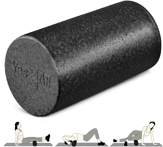 Yes4All High-Density EPP Round Back Roller Foam, Exercise Foam Roller for Yoga, Pilates & Stretching - 12, 18, 24, 36 inch - Bloomnest