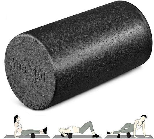 Yes4All High-Density EPP Round Back Roller Foam, Exercise Foam Roller for Yoga, Pilates & Stretching - 12, 18, 24, 36 inch - Bloomnest