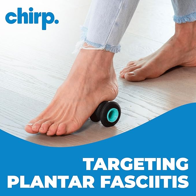 Chirp Wheel XR Foot Massage Roller - Targeted Massage for Plantar Fasciitis and Foot Fatigue, Arch Pain Relief, and Muscle Recovery | High Density Foam Exercise Equipment, 500lbs Capacity, 2" Mint - Bloomnest
