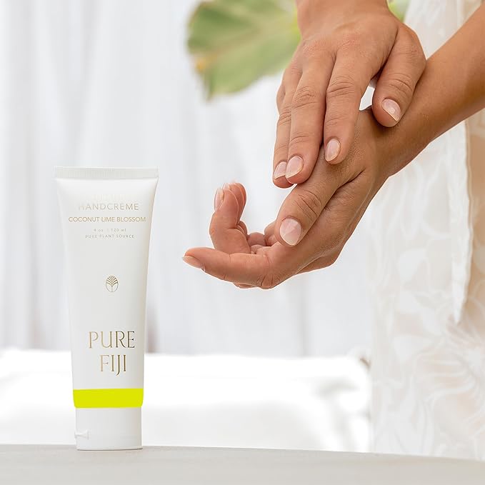 PURE FIJI Hydrating Hand Crème, Coconut Lime Blossom (4 oz/120ml) - Bloomnest