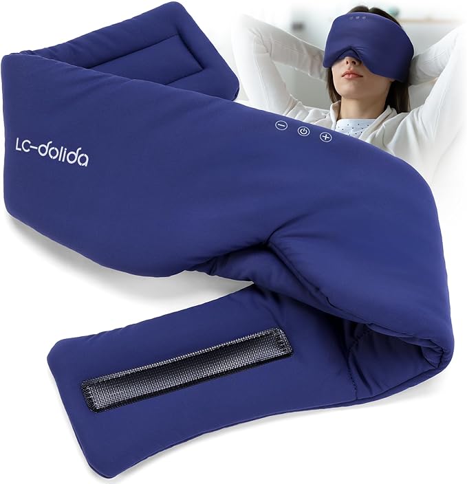 Luxury Bluetooth 5.4 Sleep Mask for Adults - Ice Fiber Cooling & HD Sound, 100% Light Blocking Adjustable Eye Cover for Travel & Side Sleepers - Soft Sleep Headphones with 10H Playtime - Bloomnest
