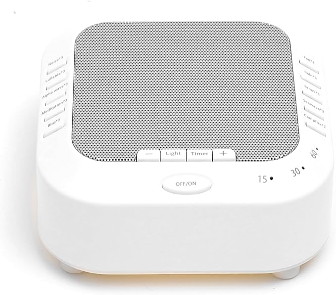 Sound Machine - White Noise Machine with Night Light & Sleep Timer, 28 Non Looping Natural Soothing Sounds, Sleep Therapy for Baby, Adults, Home, Office, Travel