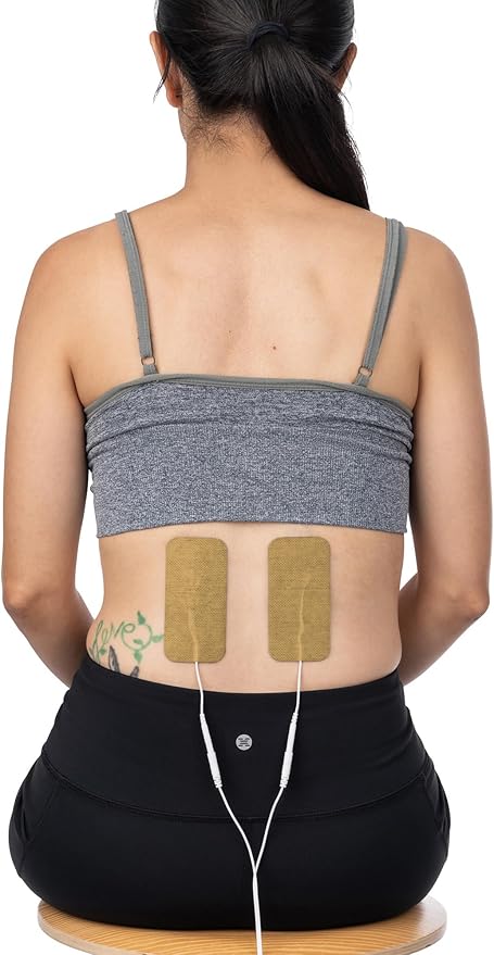 Discount TENS Brand Premium Wired Electrode Pads Compatible with TENS 7000 – 8 Pack of Large 2"x4" Self-Adhesive Replacement Electrodes for TENS EMS Units with 2mm Pin Connectors Discount+TENS