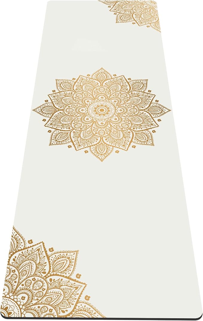 nuveti Yoga Mat Print Extra Thick TPE Non Slip Fitness Exercise Mat with Carrying Bag,72"x24" Extra Thick 6MM Exercise & Workout Mat for Yoga, Pilates Fitness and Floor Exercises - Bloomnest