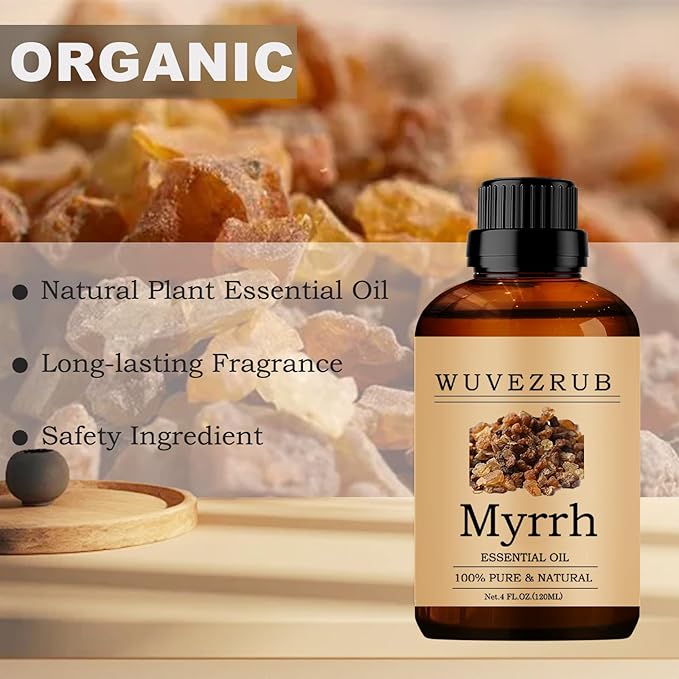 Myrrh Essential Oils, 120ML Pure and Natural Essential Oil for Aromatherapy Diffuser - Myrrh /4 Fl Oz - Bloomnest