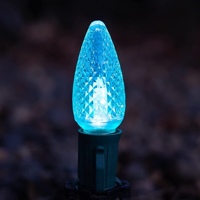 HLO Lighting Set of 500 Pink C9 Faceted LED Christmas Light Bulbs for Indoor & Outdoor Use | Durable Replacement Bulbs - Bloomnest
