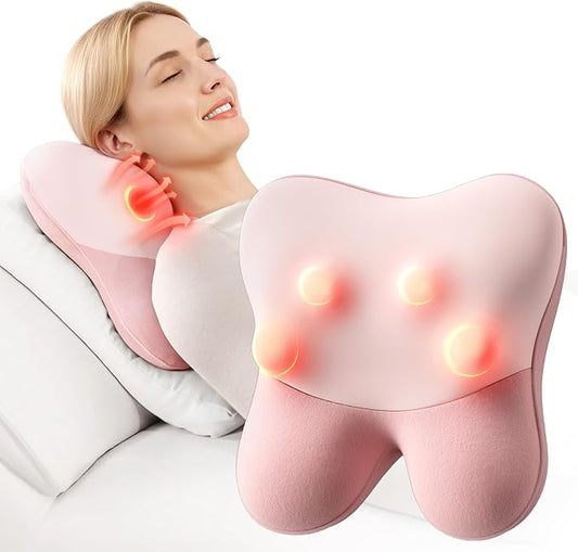 BOB AND BRAD Back Massager with Heat FSA Eligible, EZBack Corded Neck Massager for Pain Relief Deep Tissue, Shiatsu Back Shoulder and Neck Massage Pillow, Full Body Use, Ideal Gifts for Women Mom Wife - Bloomnest