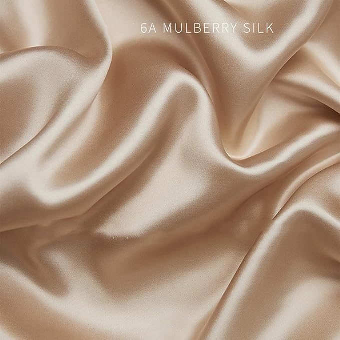 Premium Silk Pillow Cases King with Zipper Made in USA, Oeko-TEX Certified Real Mulberry Silk Pillowcase Beige for Hair and Skin, 22 Momme, Anti Wrinkle Pillow Cover, 1 Pack 20"x36" (King, Beige) - Bloomnest