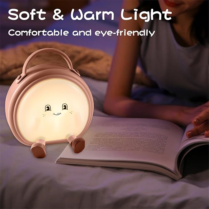 Night Light for Boys and Girls,Cute Room Decor Portable Night Lamp,Touch-Controlled Lighting,USB Rechargeable LED Bedroom Lighting Timer Bedside Table Lamps - Bloomnest