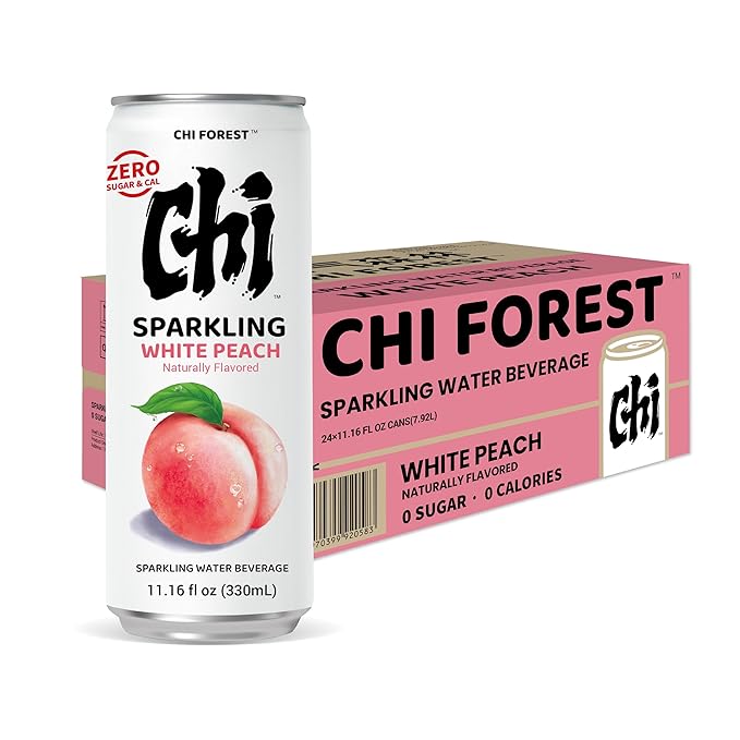 CHI FOREST White Peach Sparkling Water (11.16 oz* 24) - Bloomnest
