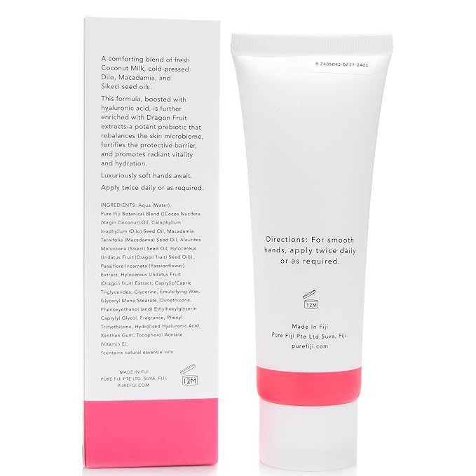 PURE FIJI Hydrating Hand Crème, Dragon Fruit (4 oz/120ml) - Bloomnest