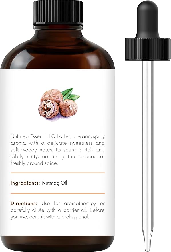Handcraft Blends Nutmeg Essential Oil – 1 Fl Oz – 100% Pure and Natural – Premium Grade Essential Oil for Diffuser and Aromatherapy, Skin, Massage, Candle and Soap Making Fragrance - Bloomnest