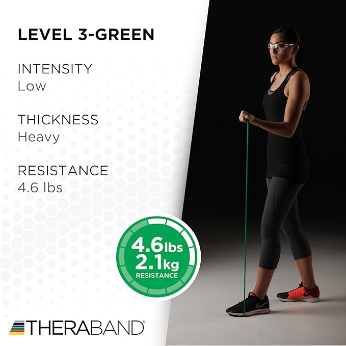 THERABAND Resistance Band, Black, Special Heavy, 50-Yard Roll, Latex Elastic Band for Exercise - Bloomnest