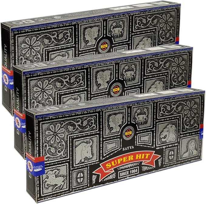 Super Hit Incense Sticks 100g and Holder Bundle - Pack of 3 (Approx 300 Sticks) - Bloomnest