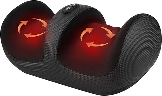 Nekteck Foot Massager with Heat & Foot Roller, Shiatsu Calf Leg Massager for Circulation and Neuropathy Pain Relief for Feet Care Home Office Gadgets Relaxing Massage Tools Gifts for Women Men Mom Dad - Bloomnest