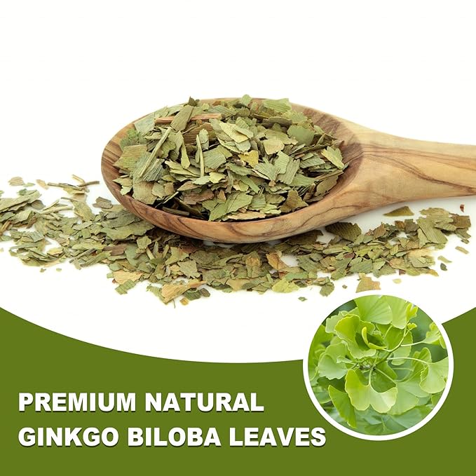TEARELAE - Ginkgo Biloba Tea Bags, 50 Count - 100% Pure Ginkgo Biloba Leaves - Non-GMO - Naturally Caffeine-free Herbal Tea - Support Vision Health & Enhance Immunity - Bloomnest