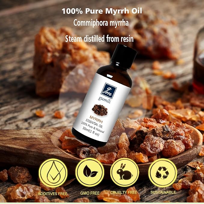 Myrrh Essential Oil, 100% Pure, 30ml, Aromatherapy, Skin Care, Home Diffuser - Bloomnest