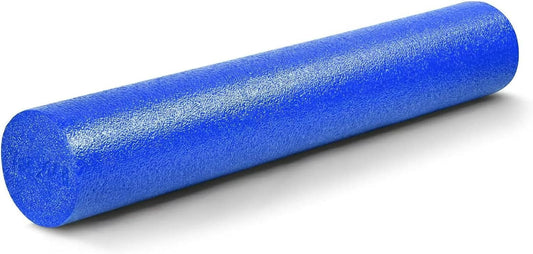 Yes4All Medium Firm Round PE Foam Roller for Pilates, Yoga, Stretching, Balance & Core Exercises - 4 Sizes 12/18/24/36-inch