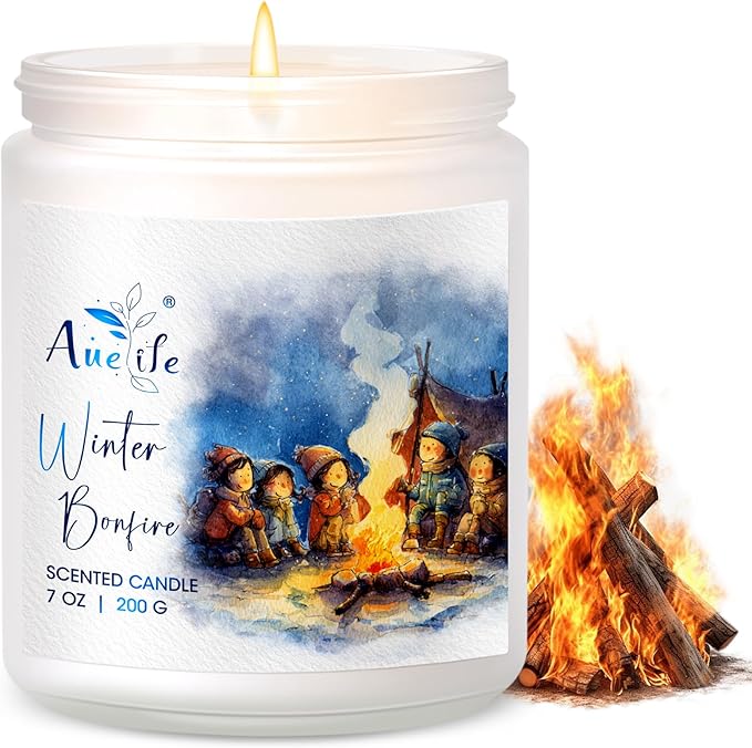 Winter Candle | Scented Soy Candles for Home - Warm Cozy Winter Candles, Holiday Aromatherapy Candle Gift for Women Men, Home Décor - Bloomnest