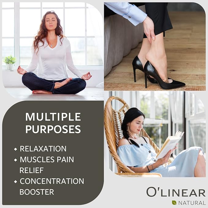 O'linear 3.4 Fl Oz Therapeutic Grade Peppermint Essential Oil for Diffusers for Home, Aromatherapy 100% Pure Mint Oil for Humidifiers, Natural Essential Oils for Candle Making SPA Steam Room Sauna - Bloomnest