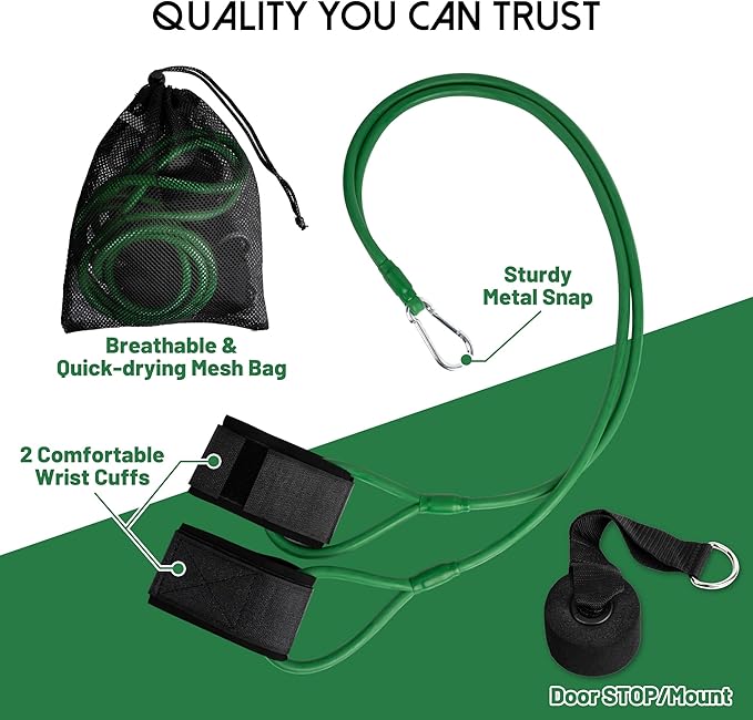 Baseball Softball Resistance Training Bands, Arm Strength, Pitching and Conditioning Equipment for Kids - Bloomnest