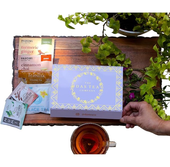 Tea Sampler Gift Set - Self Care Pack - 18 Assorted Organic Tea Bags - Supports Energy, Mood, Restful Sleep and Overall Wellness - Chamomile, Black, Chai, Rooibos, and More - Best Holiday Gifts 2024 - Bloomnest