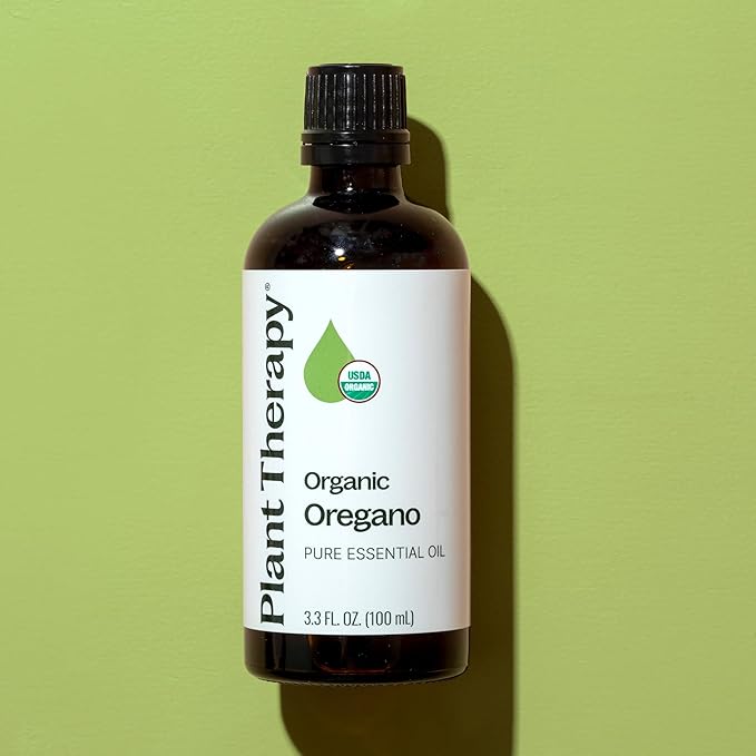 Plant Therapy Organic Oregano Essential Oil 100% Pure, USDA Certified Organic, Undiluted, Natural Aromatherapy, Therapeutic Grade 100 mL (3.3 oz) - Bloomnest