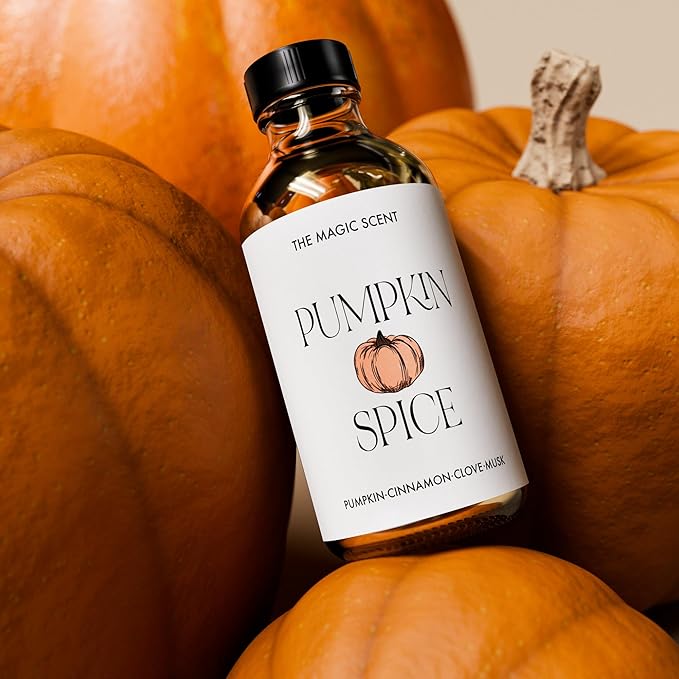 The Magic Scent Pumpkin Spice Aroma Oil - Diffuser Oil Scent - Cold-Air & Ultrasonic Diffuser - Pumpkin Essential Aromatherapy - 8.5 fl oz, 250 mL - Bloomnest