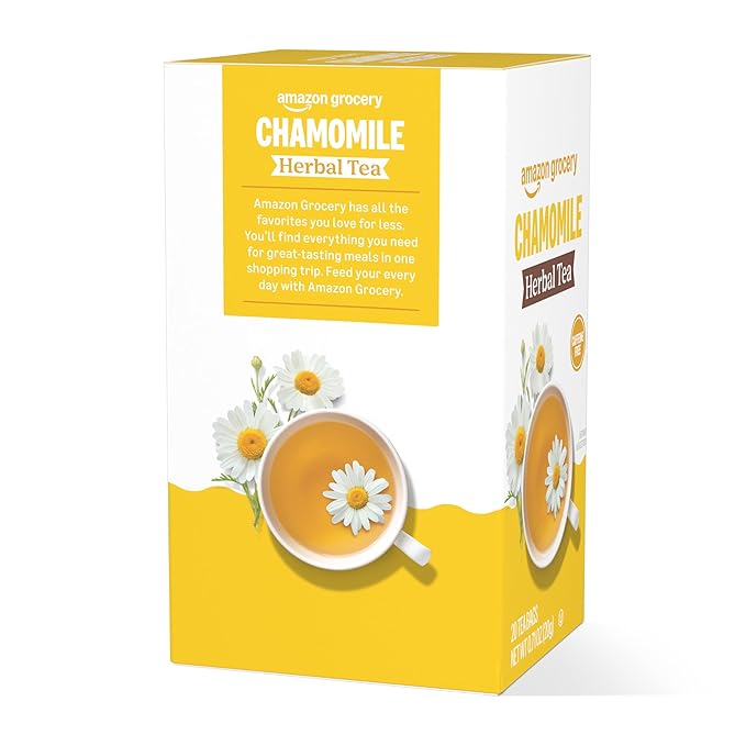 Amazon Grocery, Chamomile Herbal Tea Bags, 20 Ct - Bloomnest