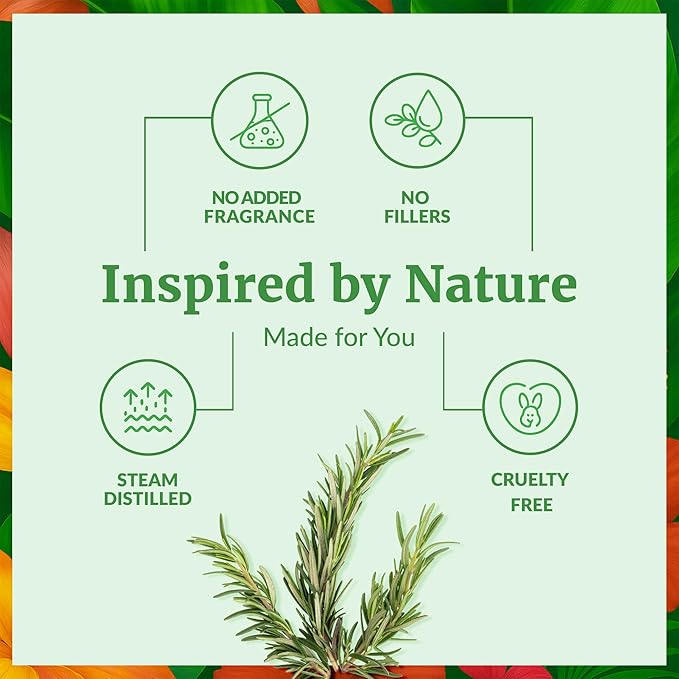 SVA Rosemary Essential Oil – 4 Fl Oz – 100% Natural Rosemary Oil for Hair, Face, Skin Care, Diffuser, Aromatherapy, Scalp, Body Massage, Soap and Candle Making – with Dropper - Bloomnest