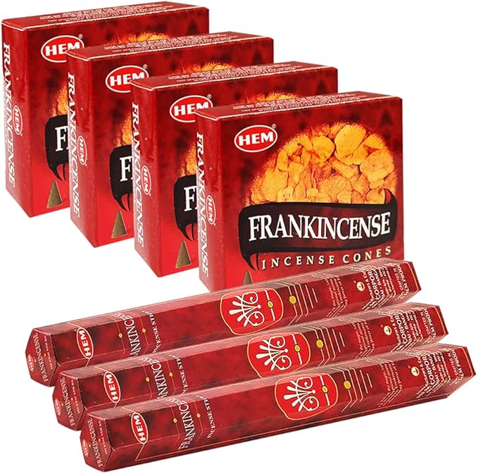 Frankincense Incense Sticks and Cone Incense Holder Variety Pack Bundle insence insense insienso TRUMIRI