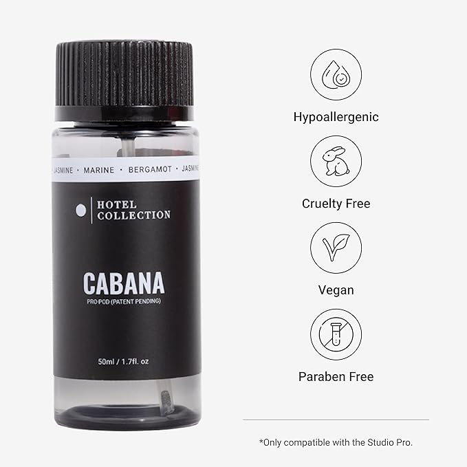 Hotel Collection Diffuser Oil-Cabana Pro-Pod-Aromatherapy Essential Fragrance-Botanical Jasmine, Bergamot & Fresh Marine Notes-50ML 1.7 Fl oz - Bloomnest