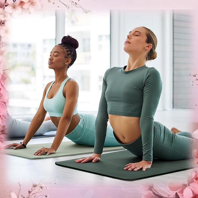 Timgle 6 Pack Yoga Mats Bulk Non Slip Exercise Yoga Mat Thick Anti Slip Tear Resistant Sports Gym for Fitness Stretching Home Workout and Studio - Bloomnest