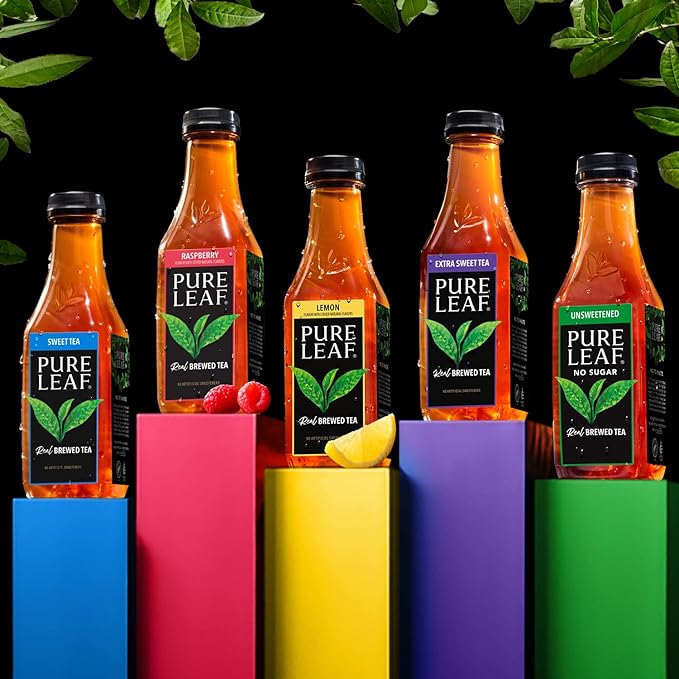 Pure Leaf Iced Tea, Zero Sugar Sweet Tea, 18.5 Fl Oz Bottles (Pack of 12) - Bloomnest