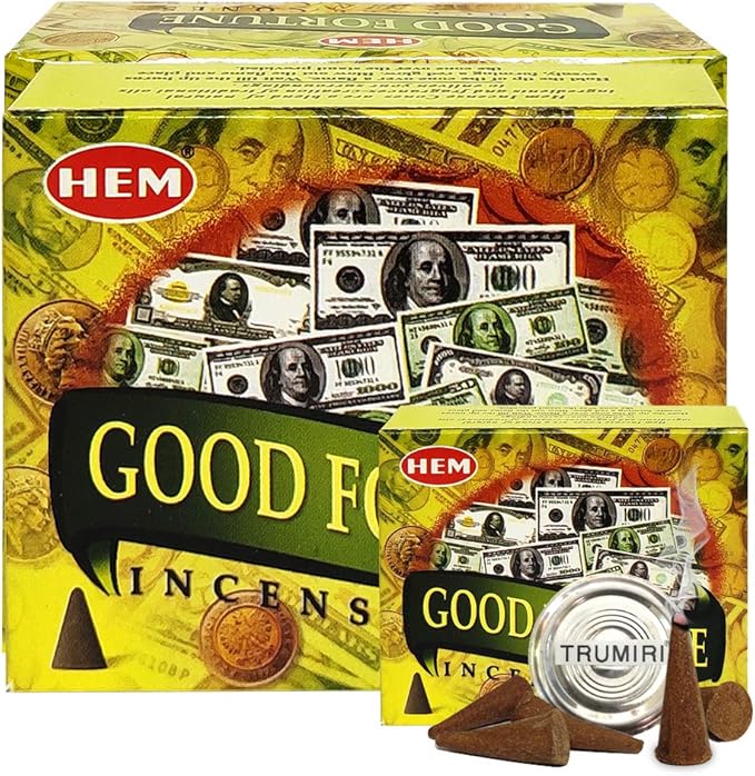 Good Fortune Incense Cones And Cone Incense Burner Bundle Insence Insense Hem Incense TRUMIRI